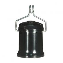 Satco Products Inc. 80/1762 - Medium Base Pin Socket Pressure Fit With Metal Clip; CSSNP Screw Shell; Socket Only 2&#34;;