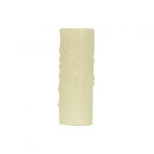Satco Products Inc. 80/1972 - Bee&#39;s Drip (Bee&#39;s Wax) Candelabra Base; Ivory Finish; 7/8&#34; Inside Diameter; 1-5/32&#34;