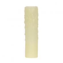 Satco Products Inc. 80/1973 - Bee&#39;s Drip (Bee&#39;s Wax) Candelabra Base; Ivory Finish; 7/8&#34; Inside Diameter; 1-5/32&#34;