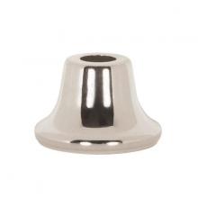 Satco Products Inc. 80/2121 - Flanged Steel Neck; 9/16&#34; Hole; 1&#34; Height; 13/16&#34; Top; 1-3/8&#34; Bottom Seats; Nickel