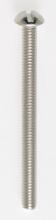 Satco Products Inc. 90/029 - Steel Round Head Slotted Machine Screw; 8/32; 2&#34; Length; Nickel Plated Finish
