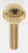 Satco Products Inc. 90/036 - Solid Brass Thumb Screw; Burnished and Lacquered; 8/32 Ball Head; 1/2&#34; Length