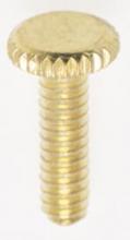 Satco Products Inc. 90/1154 - Steel Knurled Head Thumb Screw; 6/32; 1/2&#34; Length; Brass Plated Finish