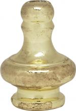 Satco Products Inc. 90/1160 - Large Pyramid Knob; 1-1/4&#34; Height; 1/8 IP; Polished Brass Finish