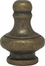 Satco Products Inc. 90/1161 - Large Pyramid Knob; 1-1/4&#34; Height; 1/8 IP; Antique Brass Finish