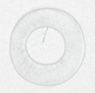Satco Products Inc. 90/1181 - Felt Washer; 1/8 IP Slip; White Finish; 2&#34; Diameter