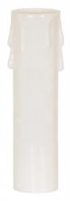 Satco Products Inc. 90/1248 - Plastic Drip Candle Cover; White Plastic Drip; 1-3/16&#34; Inside Diameter; 1-1/4&#34; Outside