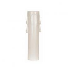 Satco Products Inc. 90/1258 - Plastic Drip Candle Cover; White Plastic Drip; 13/16&#34; Inside Diameter; 7/8&#34; Outside