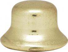 Satco Products Inc. 90/139 - Steel Finial; 1/4-27; 1/2&#34;; Brass Plated