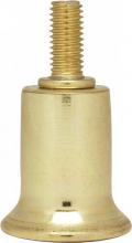 Satco Products Inc. 90/142 - Steel Riser; 1/4-27; Brass Plated; 1&#34; Height