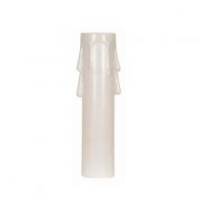 Satco Products Inc. 90/1505 - Plastic Drip Candle Cover; White Plastic Drip; 13/16&#34; Inside Diameter; 7/8&#34; Outside