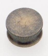 Satco Products Inc. 90/168 - Brass Lock-Up Cap; 1/8 IP; 9/16&#34; Diameter; 1/4&#34; Height; Antique Brass Finish