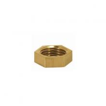 Satco Products Inc. 90/1701 - Brass Hexagon Locknut; 1/4 IP; 11/16&#34; Hexagon; 3/16&#34; Thick; Unfinished