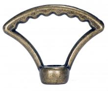 Satco Products Inc. 90/1729 - 2&#34; Die Cast Fixture Loops; 1/8 IP With Wireway; Hang Straight Loop; 20lbs Max; Antique Brass