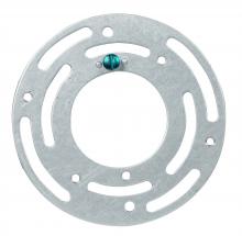 Satco Products Inc. 90/1785 - Round Universal Crossbar; 4&#34; Round; Screw Holes; 2-3/4&#34; x 3-1/2&#34; Center To Center; With