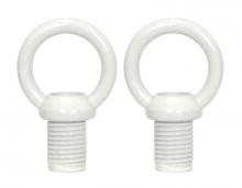 Satco Products Inc. 90/199 - Bath Swag Canopy Kit; White Finish; 5&#34; Diameter; 3- 7/16&#34; Holes; Includes Hardware; 10lbs