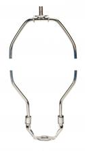 Satco Products Inc. 90/2012 - Heavy Duty Harp; Polished Nickel Finish; 12-1/2&#34; Height; 1/8 IP Saddle; 1/4-27 Thread; 125