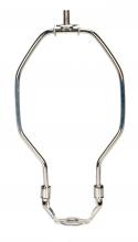 Satco Products Inc. 90/2013 - Light Duty Harp; Polished Nickel Finish; 7&#34; Height; 1/8 IP Saddle; 1/4-27 Thread; 125 Carton