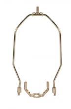 Satco Products Inc. 90/2014 - Light Duty Harp; Polished Nickel Finish; 8&#34; Height; 1/8 IP Saddle; 1/4-27 Thread; 125 Carton