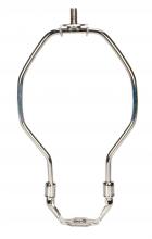 Satco Products Inc. 90/2028 - Light Duty Harp; Polished Nickel Finish; 5&#34; Height; 1/8 IP Saddle; 1/4-27 Thread; 125 Carton