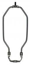 Satco Products Inc. 90/2079 - Heavy Duty Harp; Dark Antique Brass Finish; 8-1/2&#34; Height; 1/8 IP Saddle; 1/4-27 Thread; 125