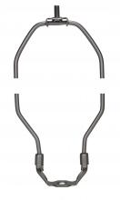 Satco Products Inc. 90/2083 - Light Duty Harp; Dark Antique Brass Finish; 9&#34; Height; 1/8 IP Saddle; 1/4-27 Thread; 125 Carton