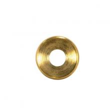 Satco Products Inc. 90/2151 - Turned Brass Double Check Ring; 1/8 IP Slip; Burnished And Lacquered; 3/4&#34; Diameter