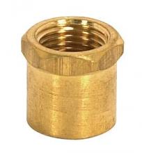 Satco Products Inc. 90/2153 - Brass Coupling; Unfinished; 1/2&#34; Long; Hexagon Head Coupling; 1/8 IP
