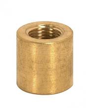 Satco Products Inc. 90/2155 - Brass Coupling; Unfinished; 5/8&#34; Long; 5/8&#34; Diameter; 1/8 IP