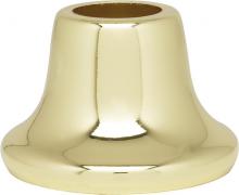 Satco Products Inc. 90/2191 - Flanged Steel Neck; 9/16&#34; Hole; 1&#34; Height; 13/16&#34; Top; 1-3/8&#34; Bottom Seats; Brass