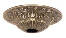 Satco Products Inc. 90/2382 - Cast Brass Canopy; Antique Brass Finish; 5-1/2&#34; Diameter; 1-1/16&#34; Center Hole; 1-1/2&#34;