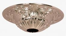 Satco Products Inc. 90/2384 - Cast Brass Canopy; Polished Nickel Finish; 5-1/2&#34; Diameter; 1-1/16&#34; Center Hole; 1-1/2&#34;