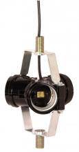 Satco Products Inc. 90/463 - Phenolic 3-Light Cluster Socket; 1-3/4&#34; 1/8 IP Threaded Top Bracket With 5/8&#34; Nipple;