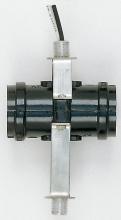 Satco Products Inc. 90/465 - Phenolic Twin Cluster; 1-1/2&#34; 1/8 IP Threaded Top Bracket With 1/2&#34; Nipple; 12&#34; AWM B/W