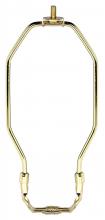 Satco Products Inc. 90/920 - Heavy Duty Harp; Polished Brass Finish; 8&#34; Height; 1/8 IP Saddle; 1/4-27 Thread; 125 Carton