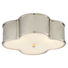 Visual Comfort & Co. Signature Collection AH 4015PN-FG - Basil 17&#34; Flush Mount