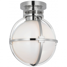 Visual Comfort & Co. Signature Collection CHC 4483PN-WG - Gracie 10&#34; Captured Globe Flush Mount