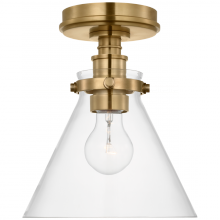 Visual Comfort & Co. Signature Collection CHC 4525AB-CG - Parkington 9&#34; Conical Flush Mount