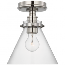 Visual Comfort & Co. Signature Collection CHC 4525PN-CG - Parkington 9&#34; Conical Flush Mount