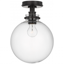 Visual Comfort & Co. Signature Collection CHC 4526BZ-CG - Parkington 10&#34; Globe Flush Mount