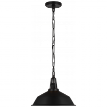 Visual Comfort & Co. Signature Collection CHC 5461BZ-BLK - Layton 14&#34; Pendant