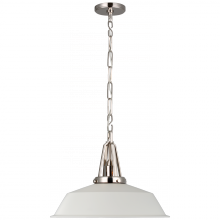 Visual Comfort & Co. Signature Collection CHC 5462PN-WHT - Layton 20&#34; Pendant