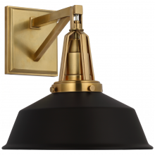 Visual Comfort & Co. Signature Collection CHD 2455AB-BLK - Layton 10&#34; Sconce