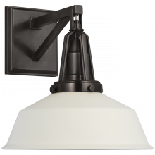 Visual Comfort & Co. Signature Collection CHD 2455BZ-WHT - Layton 10&#34; Sconce
