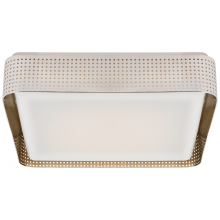Visual Comfort & Co. Signature Collection KW 4084PN-WG - Precision 16&#34; Square Flush Mount