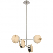Visual Comfort & Co. Signature Collection KW 5606PN-ALB - Melange 25&#34; Multi-Positional Semi-Flush Chandelier