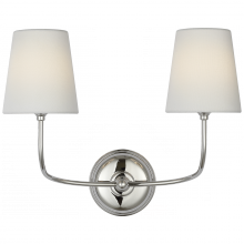 Visual Comfort & Co. Signature Collection TOB 2088PN-L-CL - Vendome 16&#34; Cordless Double Sconce