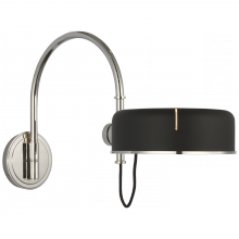 Visual Comfort & Co. Signature Collection TOB 2132PN-BLK - Oso 13&#34; Articulating Arc Wall Light