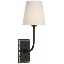 Visual Comfort & Co. Signature Collection TOB 2189BZ-L-CL - Hulton 17&#34; Cordless Single Sconce