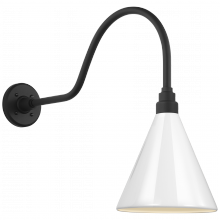 Visual Comfort & Co. Signature Collection TOB 2802MBK/S10-WHT - Academy 23&#34; Flynn Barn Light